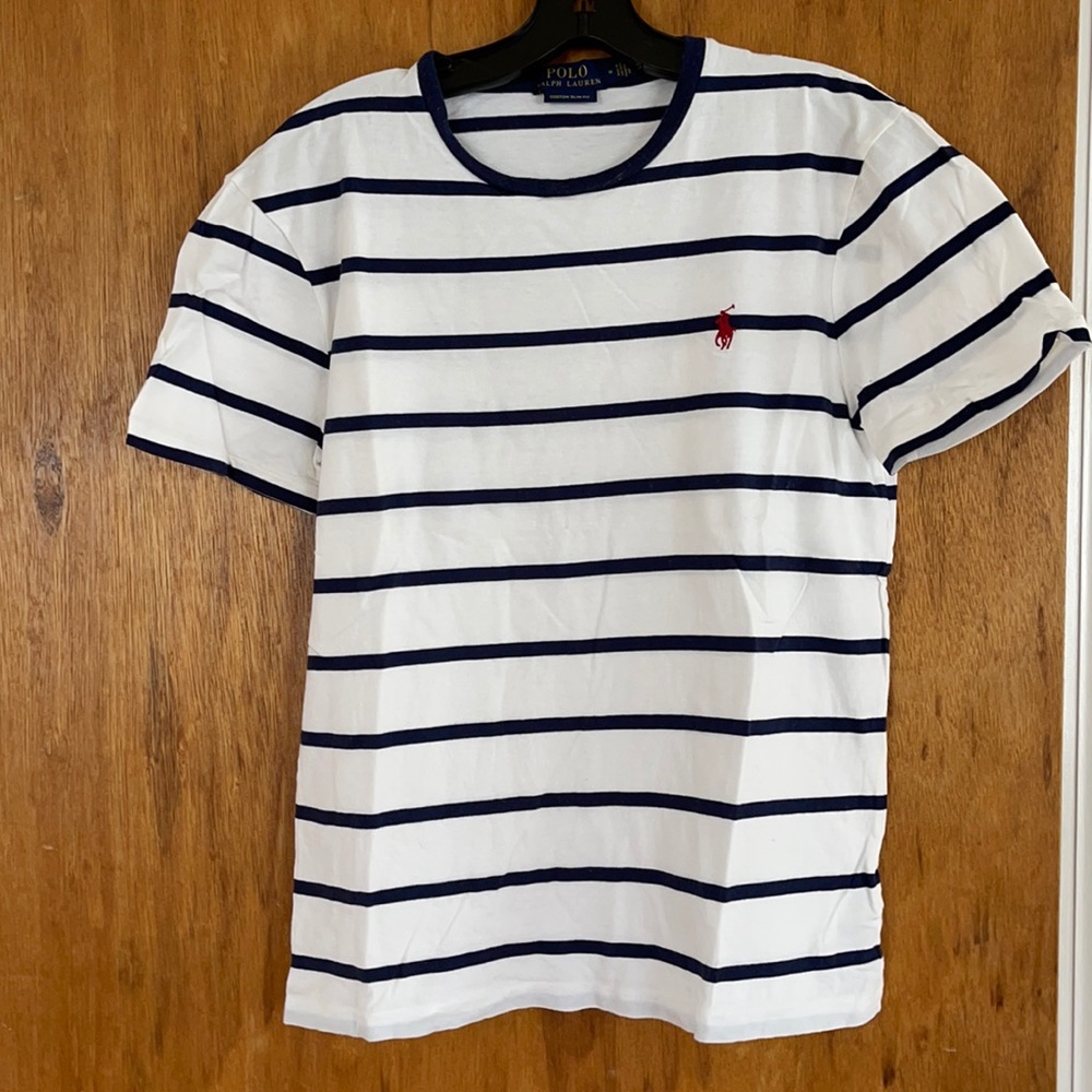 Polo Ralph Lauren Navy Blue Stripped Shirt